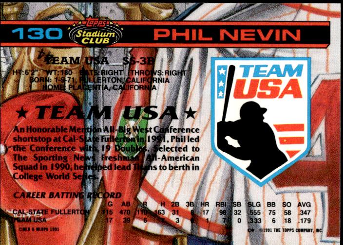 1992 Stadium Club Dome #130 Phil Nevin