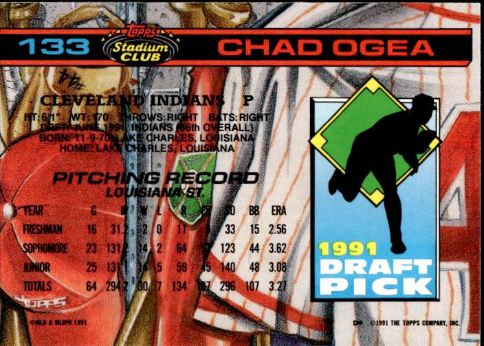 1992 Stadium Club Dome #133 Chad Ogea