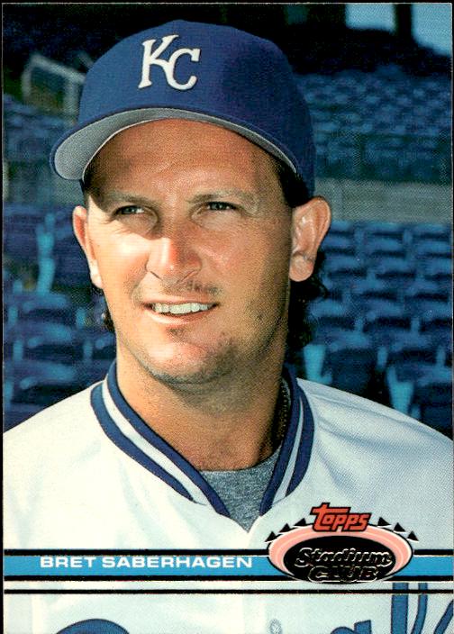 1991 Stadium Club #38a Bret Saberhagen