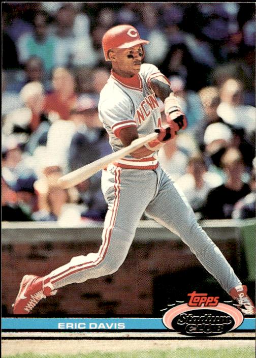 1991 Stadium Club #37a Eric Davis