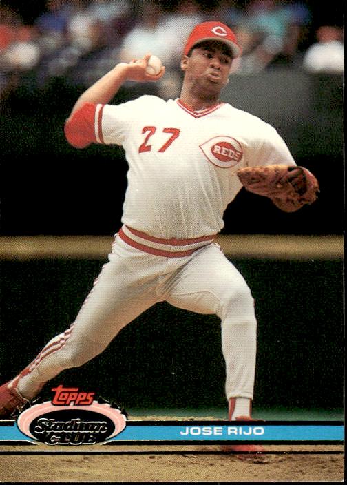 1991 Stadium Club #11a Jose Rijo