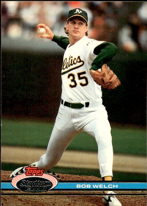 1991 Stadium Club #79 Bob Welch