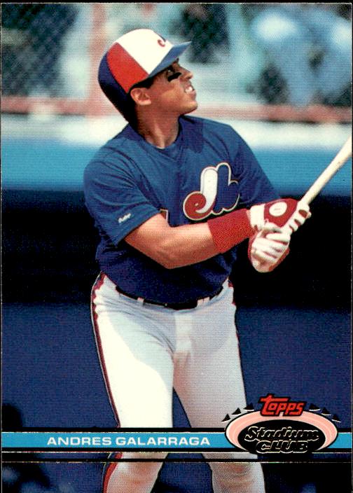 1991 Stadium Club #69a Andres Galarraga