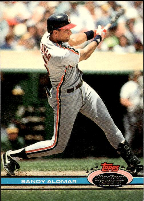 1991 Stadium Club #61a Sandy Alomar