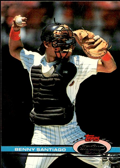 1991 Stadium Club #105a Benny Santiago