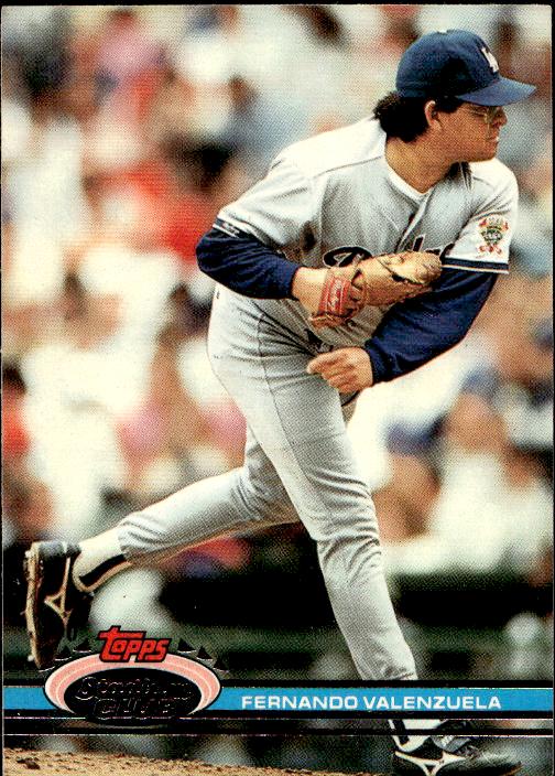 1991 Stadium Club #90a Fernando Valenzuela