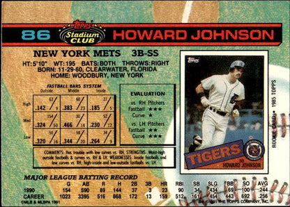 1991 Stadium Club #86 Howard Johnson