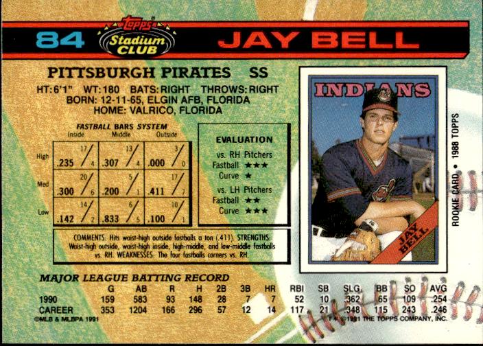 1991 Stadium Club #84 Jay Bell