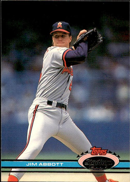 1991 Stadium Club #124b Jim Abbott