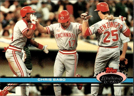 1991 Stadium Club #165b Chris Sabo