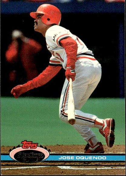 1991 Stadium Club #190b Jose Oquendo