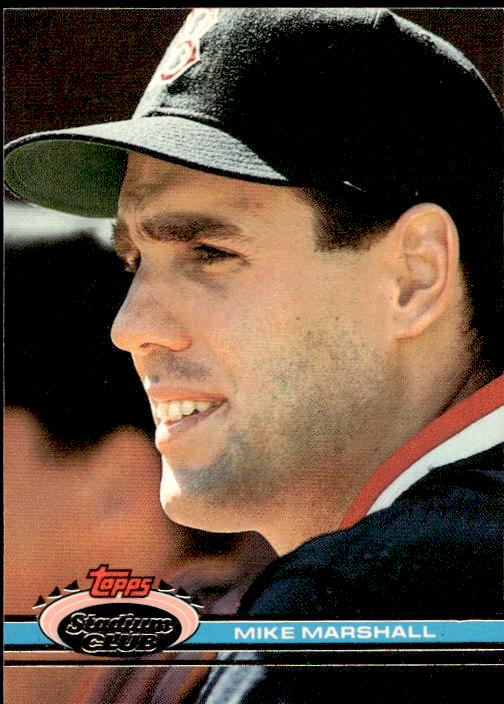 1991 Stadium Club #226b Mike Marshall