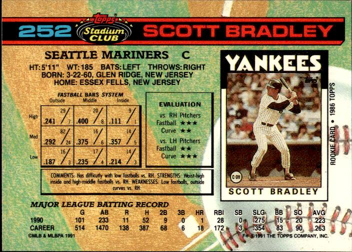 1991 Stadium Club #252 Scott Bradley