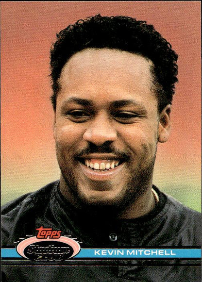 1991 Stadium Club #250a Kevin Mitchell