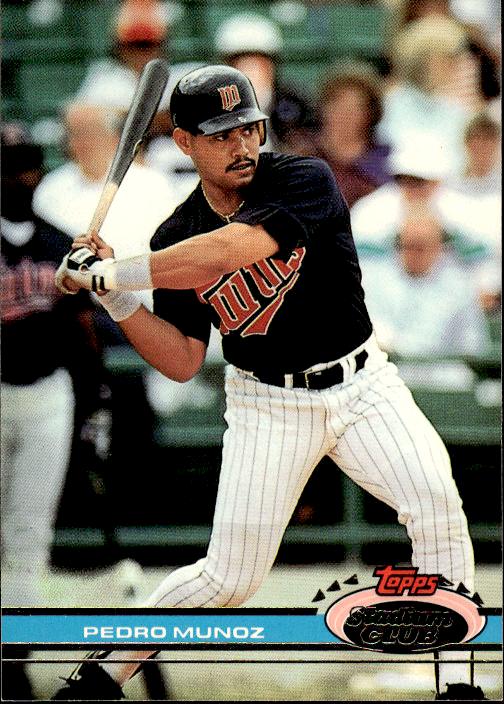 1991 Stadium Club #318a Pedro Munoz