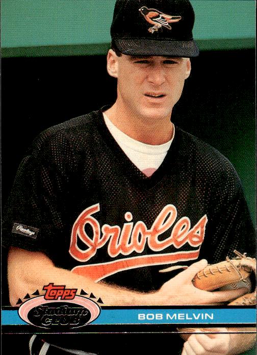 1991 Stadium Club #312a Bob Melvin