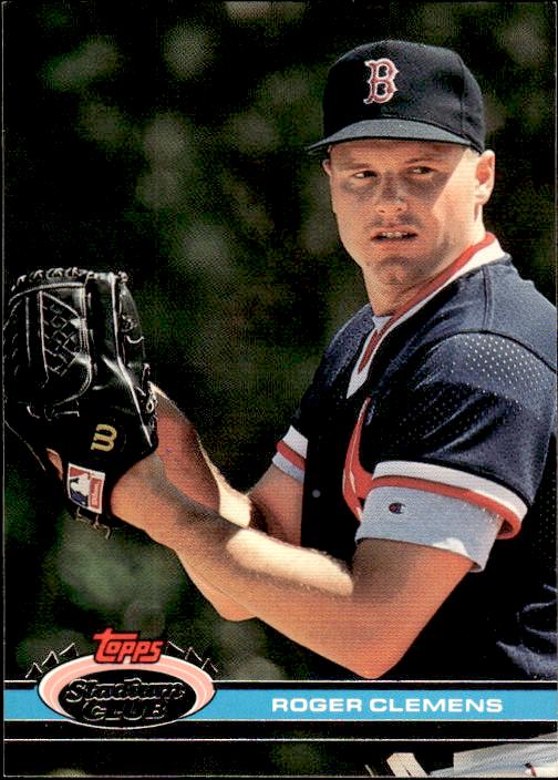 1991 Stadium Club #309a Roger Clemens