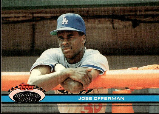 1991 Stadium Club #340a Jose Offerman