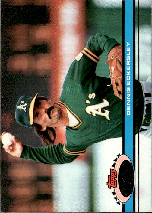 1991 Stadium Club #332b Dennis Eckersley