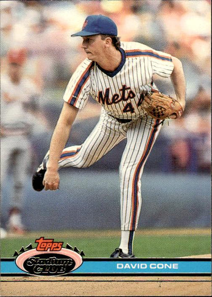 1991 Stadium Club #367b David Cone