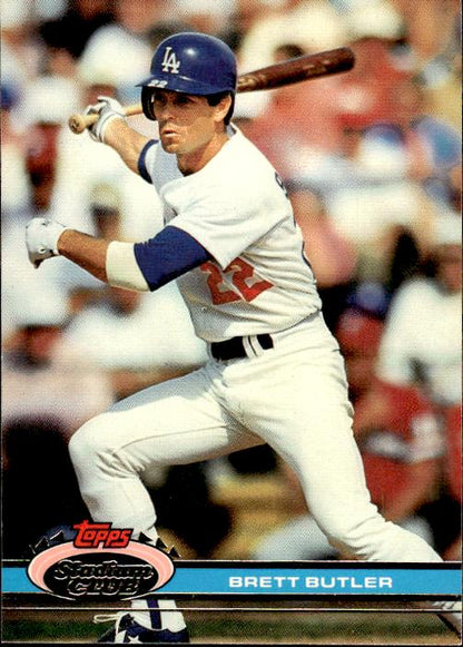 1991 Stadium Club #389a Brett Butler