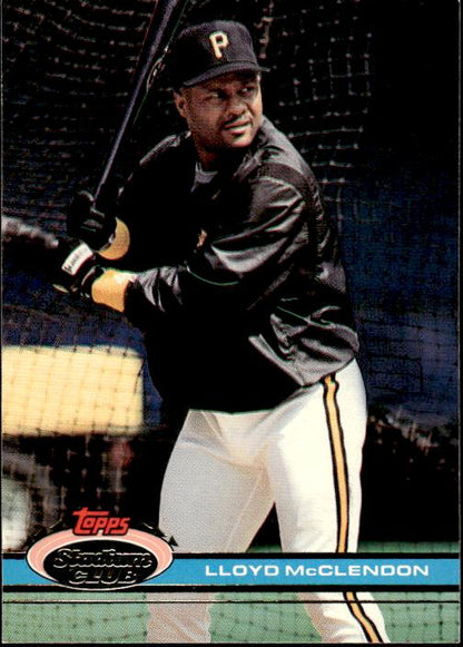 1991 Stadium Club #385b Lloyd McClendon