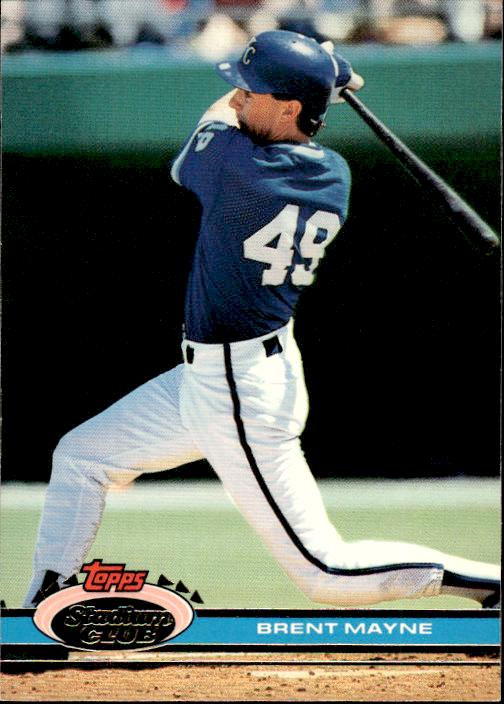 1991 Stadium Club #418 Brent Mayne