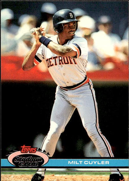 1991 Stadium Club #470a Milt Cuyler