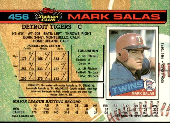 1991 Stadium Club #456 Mark Salas