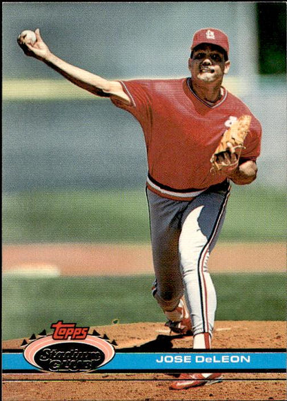 1991 Stadium Club #455a Jose DeLeon