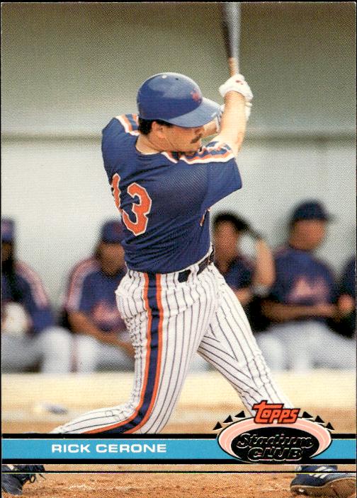 1991 Stadium Club #511b Rick Cerone