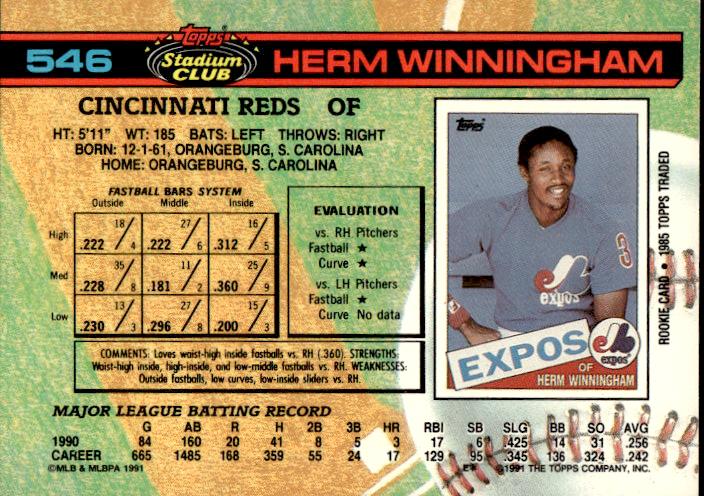 1991 Stadium Club #546 Herm Winningham