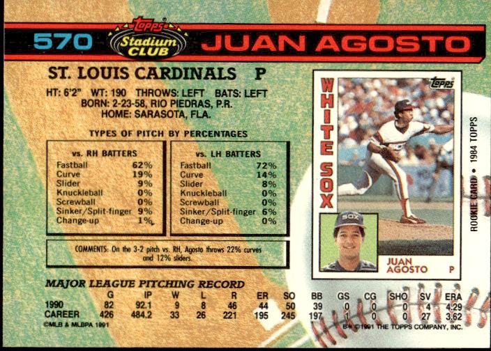 1991 Stadium Club #570 Juan Agosto