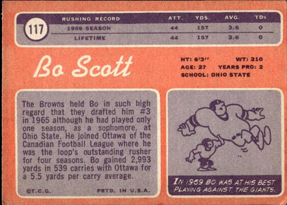 1970 Topps #117 Bo Scott