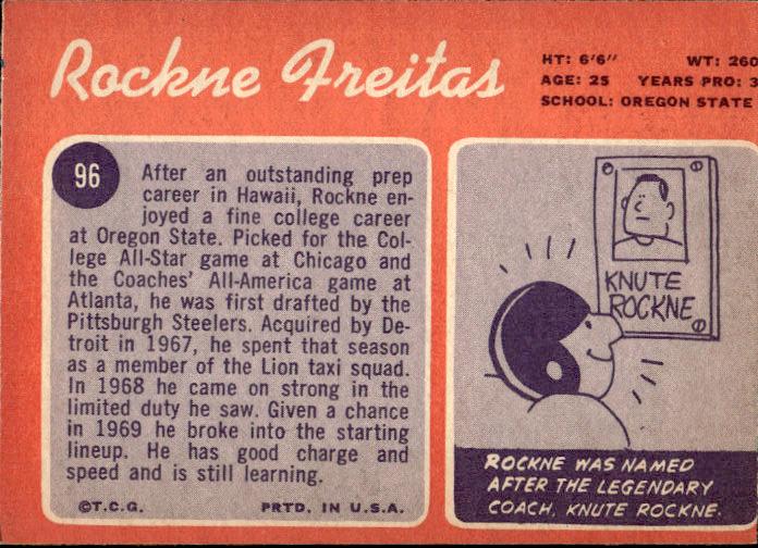 1970 Topps #96 Rockne Freitas