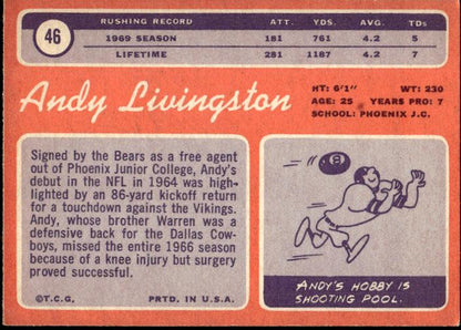 1970 Topps #46 Andy Livingston