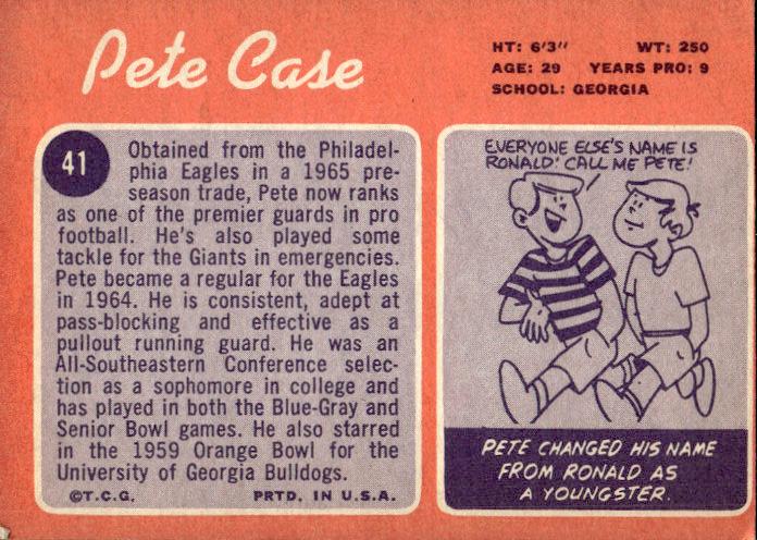 1970 Topps #41 Pete Case