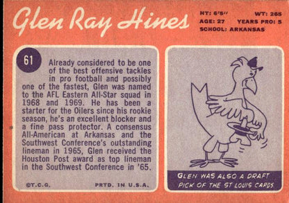 1970 Topps #61 Glen Ray Hines