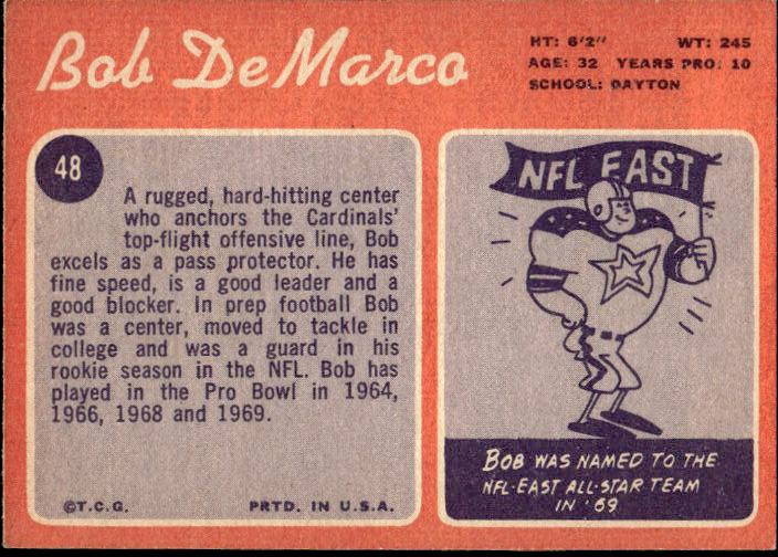 1970 Topps #48 Bob DeMarco