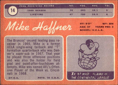 1970 Topps #14 Mike Haffner