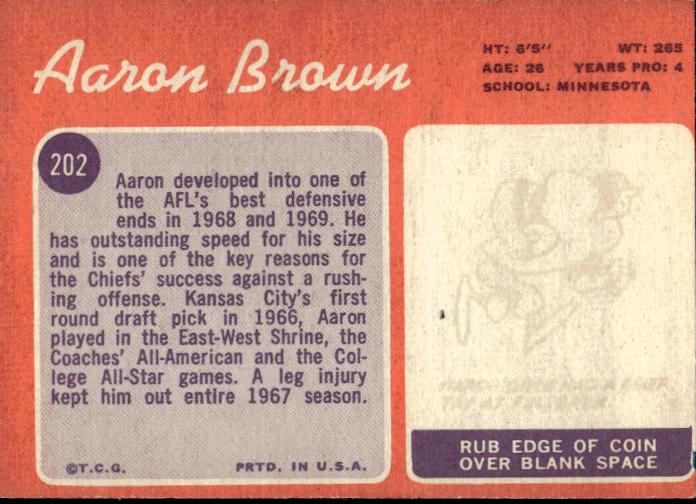 1970 Topps #202 Aaron Brown