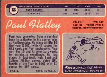 1970 Topps #66 Paul Flatley