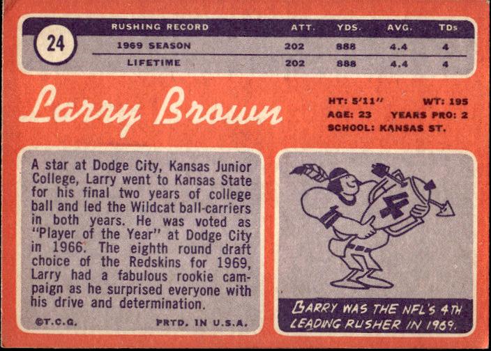 1970 Topps #24 Larry Brown