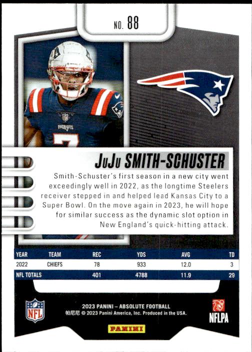 2023 Panini Absolute #88 JuJu Smith-Schuster Retail