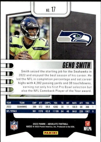 2023 Panini Absolute #17 Geno Smith Retail