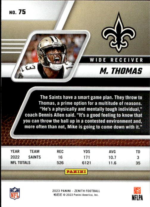 2023 Panini Zenith #75 Michael Thomas Retail