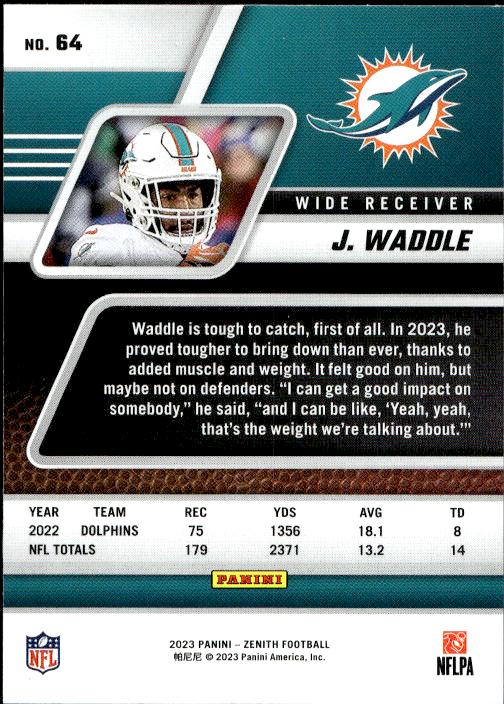 2023 Panini Zenith #64 Jaylen Waddle Retail