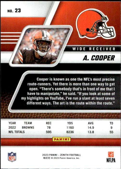 2023 Panini Zenith #23 Amari Cooper Retail