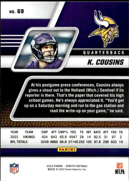 2023 Panini Zenith Kirk Cousins Retail