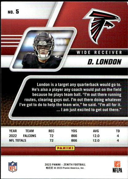 2023 Panini Zenith #5 Drake London Retail